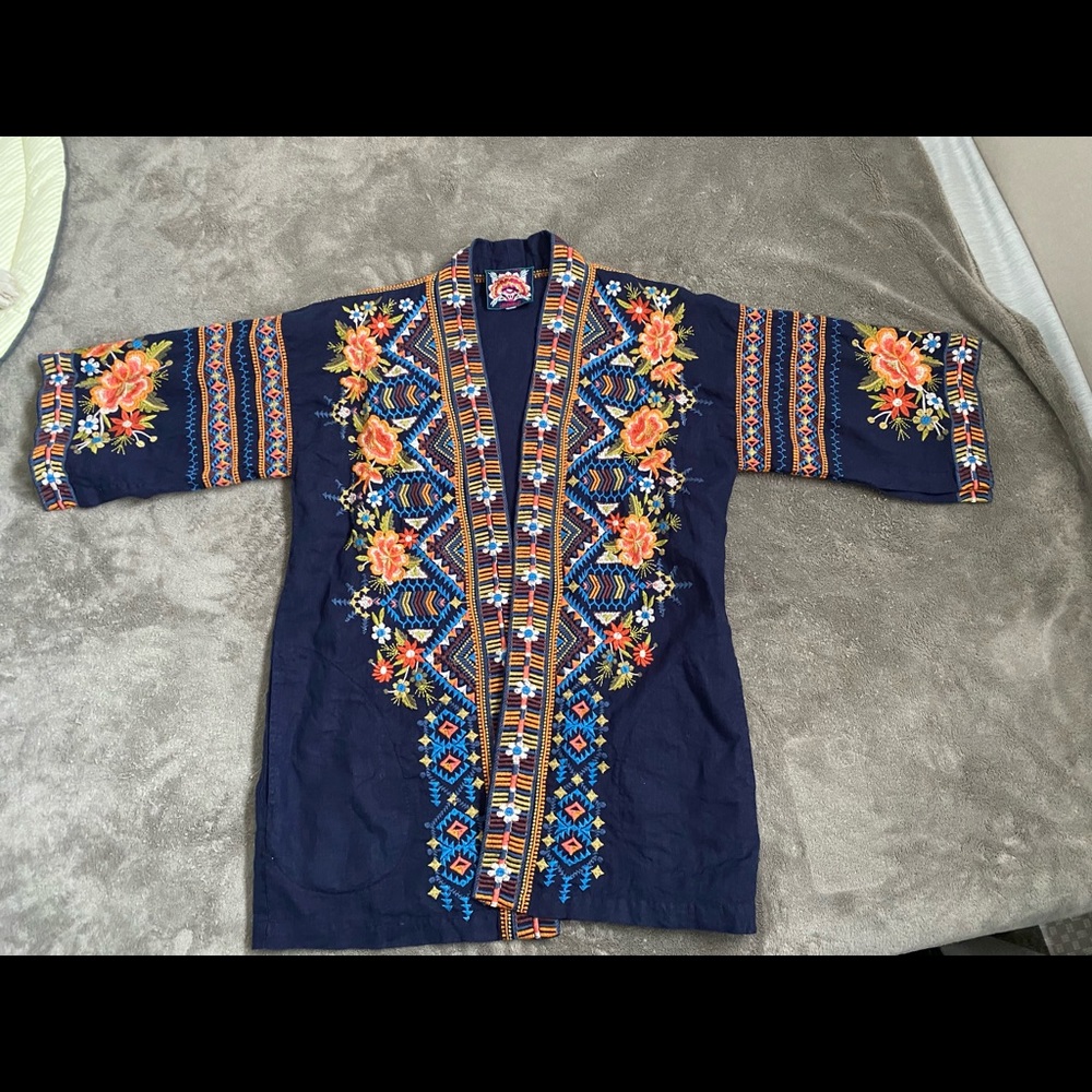 Johnny Was Embroidered Kimono